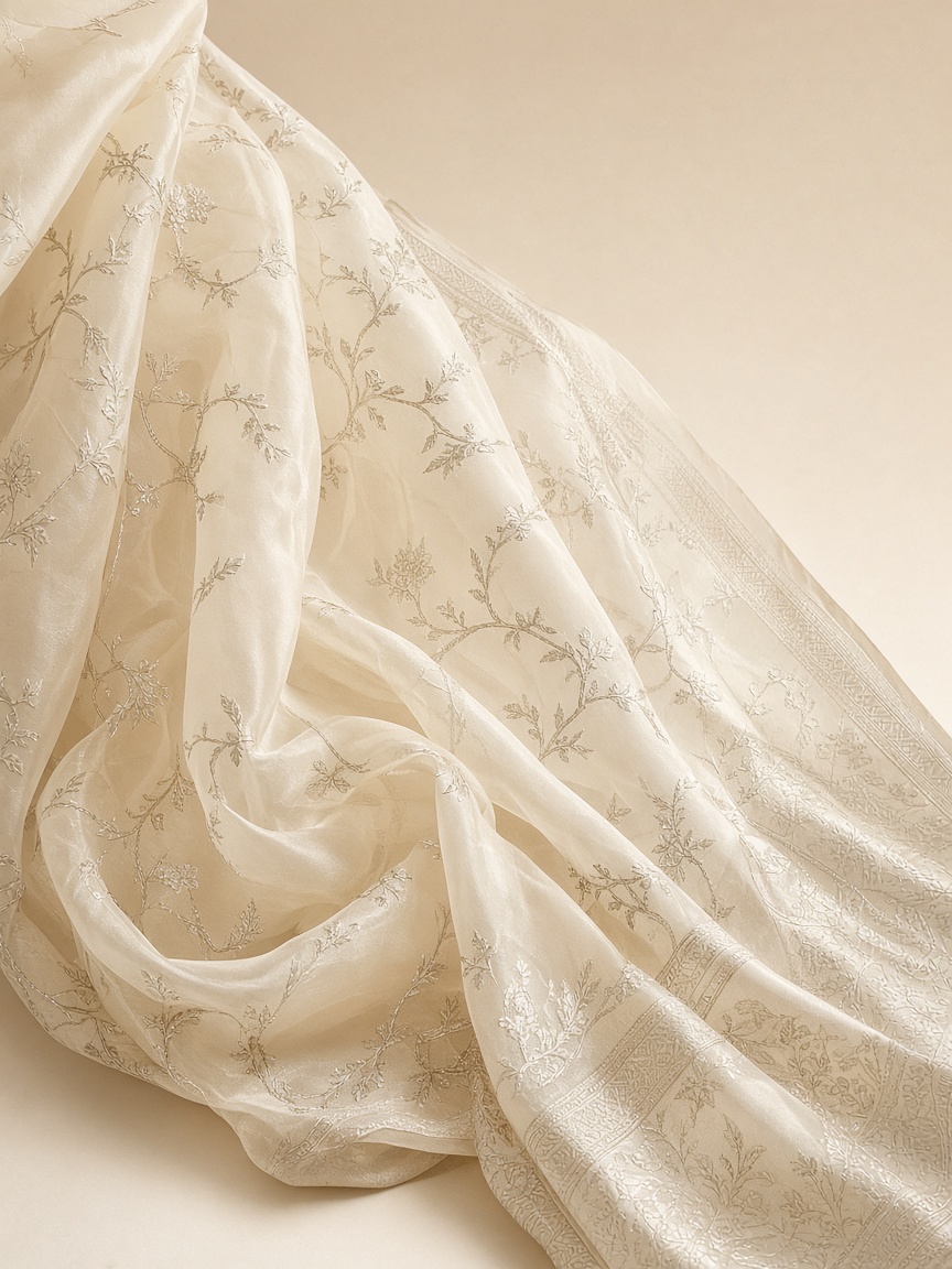 Organza Banarasi sarees